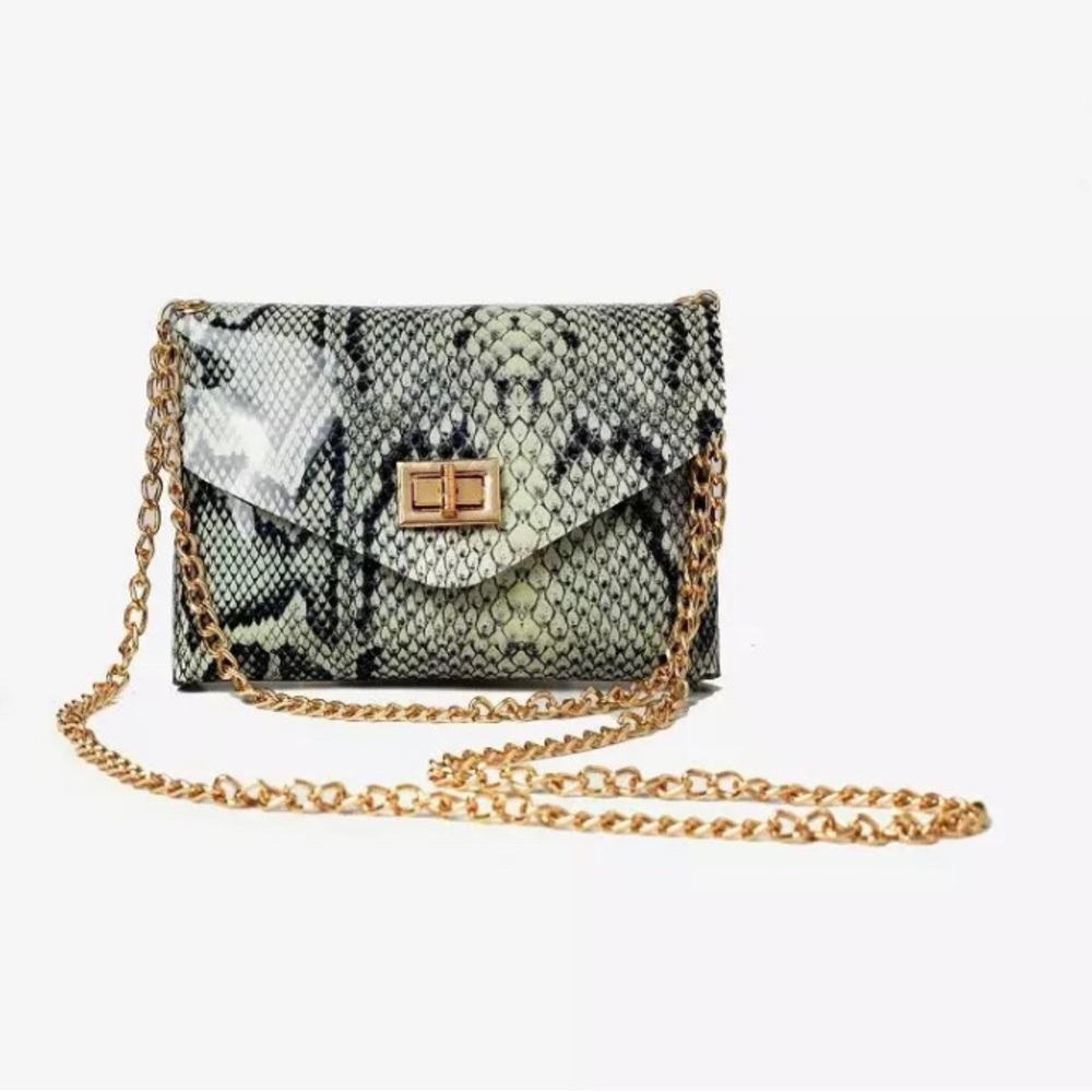Snake apricot handbag